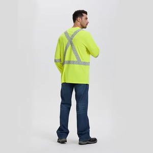 Prix de gros FR Chemise industrielle résistante au feu pour les équipes de construction Vêtements de travail de soudage haute visibilité - Product Image 4