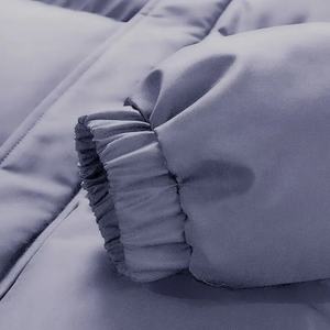 Vente en gros manteau d'hiver extérieur couleur unie de haute qualité veste chaude pour hommes imperméable coupe-vent chauffante - Product Image 6