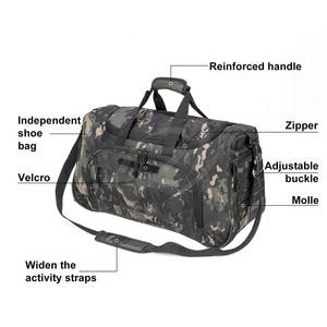 Bolsa de Gimnasio de Poliéster Ligera de Diseño Personalizado al por Mayor, Material Duradero, Capacidad de 30-40L, Cierre de Cremallera, Logotipo Personalizado, Asa Suave - Product Image 4