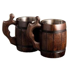 Taza de madera para bar y cerveza, vaso de café de madera para la venta personalizada, precio bajo - Product Image 4