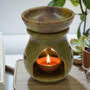 Soapstone <b>Oil</b> <b>Burner</b> | Handcrafted <b>Essential</b> <b>Oil</b> Diffuser | Relaxation & Home Decor | Wholesale Bulk Supply <b>for</b> Spa and Wellness - Product Image 1