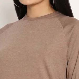 เสื้อสเวตเตอร์คอตตอนคอกลมแขนยาวปักโลโก้ได้ตามต้องการไซส์ใหญ่พิเศษสำหรับฤดูหนาวสีทึบราคา450กรัม - Product Image 5