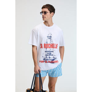 GRIMELANGE CRUNCH เสื้อยืดคอกลมพิมพ์ลายผ้าฝ้าย 100% สำหรับผู้ชาย - Product Image 2