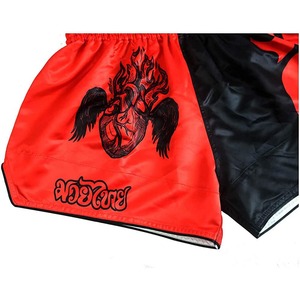 กางเกงขาสั้นต่อยมวยสำหรับผู้ชายผู้หญิง,กางเกงมวยกางเกงขาสั้นปักลาย MMA กางเกงขาสั้นมวยไทย - Product Image 3