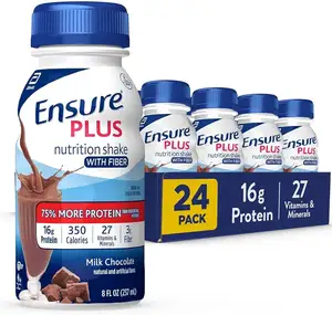 Bestselling Ensure Plus Nutrition Shake With 16 Grams of Protein, Milk Chocolate, 8 Fl Oz (Pack of 24)