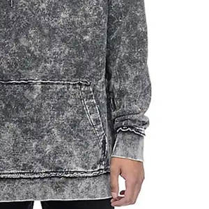 Sudaderas con capucha de lavado ácido básicas de diseño popular para hombres para adultos Ropa de hombre de último diseño Sudadera con capucha ligera - Product Image 6