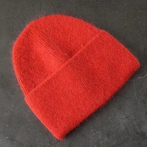 หมวกถัก2024 Angora สำหรับผู้หญิงขนกระต่ายปุยถักบีนนี่สุดหรูสไตล์เกาหลีหมวกบีนนี่ทรงกะโหลกอบอุ่นนุ่มสำหรับผู้หญิง - Product Image 4