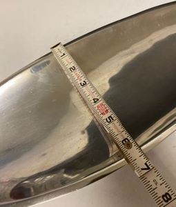 Plat et plateau de service en acier inoxydable de couleur argentée pour cuisine domestique et restaurant - Product Image 4