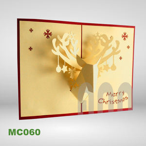 ANN HANDICRAFT MC060 Tarjetas de Invitación de Papel con Diseño de Ciervo en 3D, Cortadas con Láser, Estilo Pop-up, Hechas a Mano, Personalizadas para Cumpleaños, Navidad, Acabado Mate - Product Image 6
