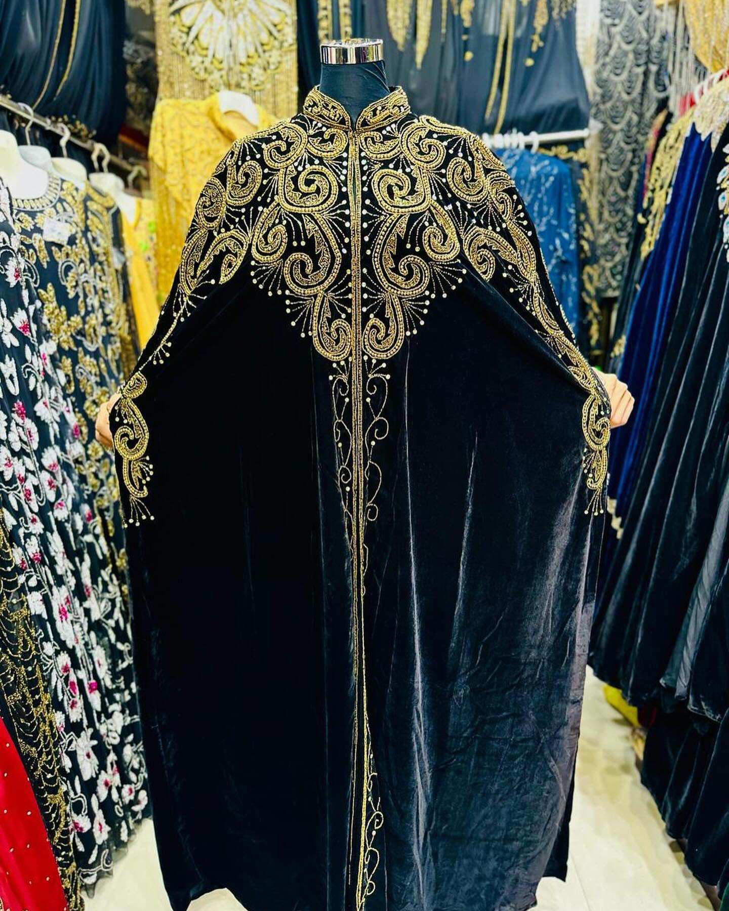 custom cape bride satin