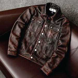 Veste en cuir noire coupe slim coupe-vent de haute qualité classique pour motard en PU imitation cuir pour hommes Chaqueta De Cuero - Product Image 6