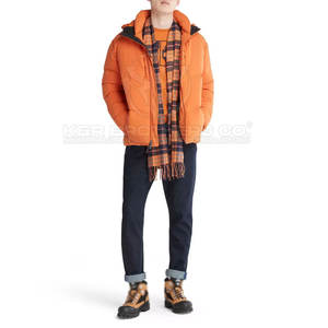 Veste matelassée à capuche pour homme avec finition hydrofuge et intérieur chaud Veste matelassée pour homme lourd - Product Image 4