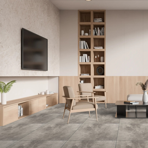 Polished Glazed Porcelain <b>Floor</b> Tiles 600x600 mm Ferrati light (s) <b>Matt</b> Finish Luxury Porcelain Flooring for Home and Office - Product Image 4