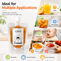 Pochettes souples à bec verseur recyclables de qualité alimentaire 50ml 100ml 200ml pour l'emballage de boissons liquides et d'eau