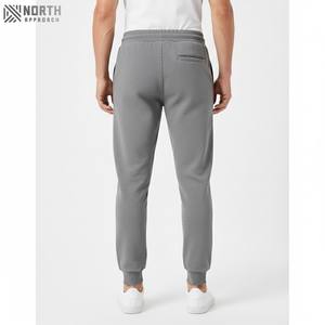Custom Logo Lightweight Men's Plain <b>Drawstring</b> Straight Leg Casual Woolen Sweatpants Joggers Autumn <b>Trousers</b> - Product Image 2