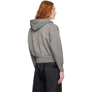 OEM personalizado caído hombros francés Terry cremallera completa hombres Sun Fade sudaderas con capucha - Product Image 3