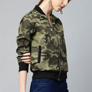 Coupe-vent Running Women's Cropped Gym Bomber Jacket Nouvelle conception personnalisée Femmes Flight Denim jacket varsity jacket - Product Image 2