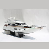 MODÈLE DE YACHT MODERNE AZIMUT 80 PRÊT POUR LE RADIO-CONTRÔLE / BATEAUX MODÈLE ARTISANAL / MODÈLE DE YACHT MODERNE
