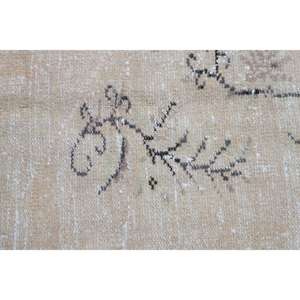 Alfombra de 6x9.3 pies, Alfombra Turca Grande, Alfombra Blanca a Cuadros - Product Image 5