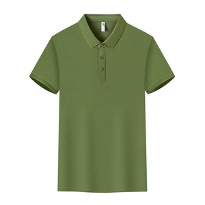 Custom 92 Poliéster 8 Spandex Polos Hombres Patrón de rayas logo Hombres Deportes cortos Camiseta Golf Polo Camiseta - Product Image 2