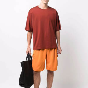 Vêtements souples T-shirts pour hommes Concevez votre propre logo T-shirt imprimé personnalisé T-shirt en relief pour hommes unisexe surdimensionné - Product Image 2