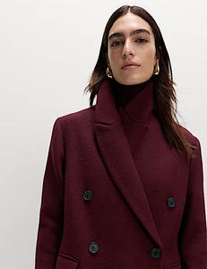 Haute qualité personnalisé surdimensionné femmes manteau 100% coton laine décontracté Long manteau OEM ODM mode hiver vêtements d'extérieur pour dames - Product Image 4