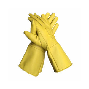 Guantes de soldadura de cuero antideslizantes de nueva fábrica con agarre mejorado Palm pantalla táctil guante de protección de manos seguro guantes de seguridad - Product Image 4