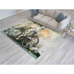 Tapis imprimé - Tapis de couloir, Tapis de salon, Cadeau de pendaison de crémaillère, Tapis de chambre d'enfant, Tapis à poils doux - Product Image 1