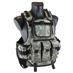 Gilet de protection rembourré camouflage OEM, équipement de paintball en polyester durable pour les jeux de tir en plein air - Product Image 4