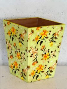 ถังขยะไม้แบบตั้งพร้อมดีไซน์แบบเคลือบพิมพ์ลายแอบสแตรก - Product Image 4