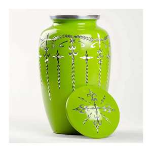 New Design Handmade Adult Cremation Urns <b>Funeral</b> <b>Supplies</b> Aluminium Urn Cremation Handicraft In India With Export Quality - Product Image 6