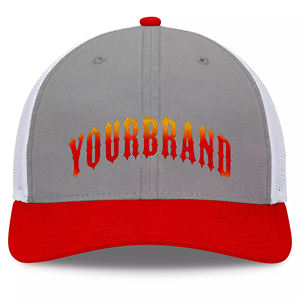 Sombrero de camionero de béisbol estructurado personalizado de 6 paneles estilo Hip Hop de moda con logotipo bordado malla de lona Unisex - Product Image 5