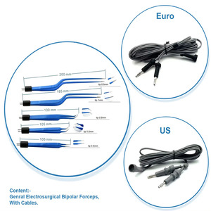 คีมไบโพลาร์มุมตรงสไตล์ยุโรปพื้นฐานของเครื่องมือผ่าตัด - Product Image 3