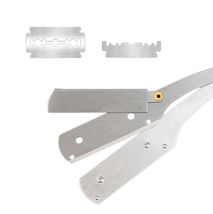 Maquinilla de afeitar recta profesional ANAAIF para hombres y mujeres, afeitadora de hoja de seguridad de acero inoxidable para corte de pelo de salón y depilación corporal - Product Image 6