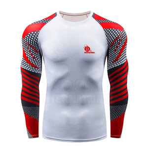 BJJ ชุดรัชการ์ดเล่นกีฬา,ชุดรัชการ์ด MMA Rush Guard สีพื้นเรียบแบบสั่งทำ - Product Image 1