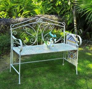 Vente en gros de bancs décoratifs traditionnels de jardin en métal pour la décoration intérieure et la décoration de jardin - Product Image 5