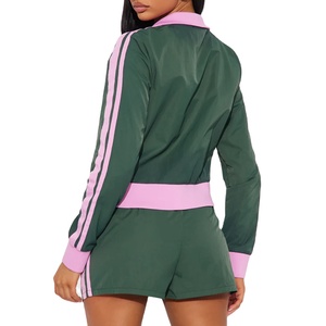 Custom Baggy Windbreaker Tracksuit Female Lightweight Motivate Full Zip <b>Track</b> <b>Jacket</b> Tracksuit for Women 2027 - Product Image 6
