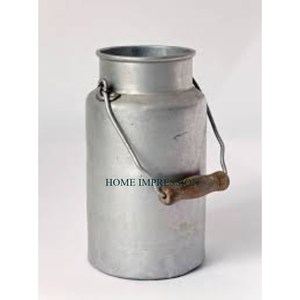 Nouveau support de jardinière de fleurs en métal de canne à lait galvanisé pour décor intérieur et extérieur jardinière de fleurs avec poignées ombre de couleur or - Product Image 5