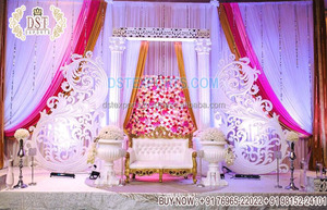 Decoración de Escenario para Bodas Indias, Estilo Tradicional Indio, Decoración de Escenario para Bodas Estilo Rajwada, Decoración de Escenario para Bodas en EE. UU. - Product Image 6