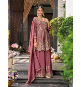 Trajes Palazzo Premium para mujeres a la moda, ropa paquistaní de tamaño libre, traje Salwar a un precio asequible - Product Image 1