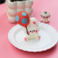Moule en silicone en forme de lapin de dessin animé 3D pour gâteau mousse, idéal pour les desserts DIY d'anniversaire pour enfants - Vente en gros