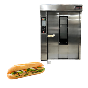 Warranty 1 Year 24-Trays Rotary <b>Oven</b> With Altuntop Trolley 220V 380V Factory Price 30Kw/H Gas <b>Oven</b> Bakery Kien an Vietnam - Product Image 1