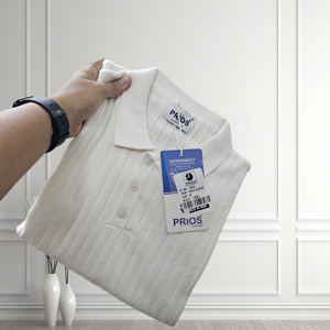 เสื้อยืดโปโลลายทางสำหรับผู้ชาย, เสื้อยืดคอปกแขนสั้นเย็บแบบมืออาชีพสีแฟชั่นใหม่ฤดูร้อน2024 - Product Image 5