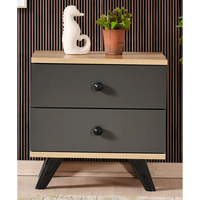Mesa de Noche Moderna con Panel de Madera, Estándar de Hotel, para Dormitorio, Sala de Estar, Comedor, Muebles para el Hogar