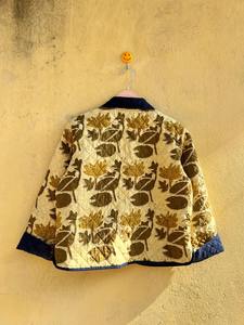 Veste en coton matelassée artisanale, veste réversible à motifs floraux, impression à la main, veste légère pour l'hiver, veste pour femmes, toutes saisons - Product Image 5