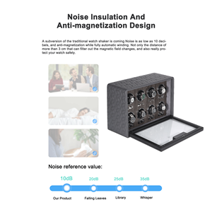Luxe Horloge Winder Case 8 Slots Lederen Automatische Horlogedoos Veilig Opberghorloge Winder Voor Automatische - Product Image 3