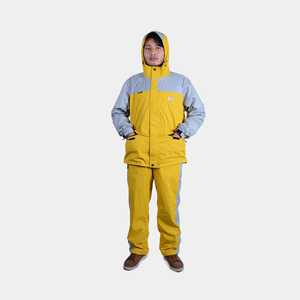 Chubasquero largo impermeable y transpirable a prueba de viento de estilo Simple XL amarillo para niños y niñas conjunto de chubasquero de navegación con logotipo para pesca - Product Image 4