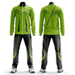Chándal de sublimación de dos piezas con chaqueta con cremallera y corredores deportivos para uso en el gimnasio Chándal de sublimación para hombres - Product Image 1