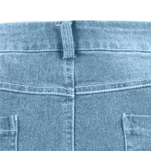 กางเกงขาสั้นผ้ายีนส์ของผู้หญิงกางเกงขาสั้นสไตล์ลำลองทำจากผ้าฝ้าย100% สีฟ้าเป็นมิตรต่อสิ่งแวดล้อมสำหรับ2025 - Product Image 6