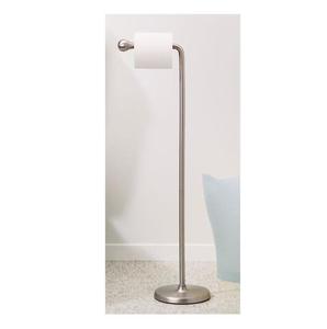 Porte-rouleau de papier toilette en métal plaqué or de luxe support de réserve portable ensemble d'accessoires de salle de bain élégants - Product Image 5